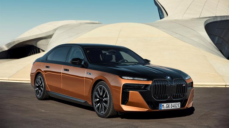 2024 BMW i7 parked outside.